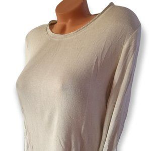 Manguun Long Sleeves Shirt Creme/Silver Trim